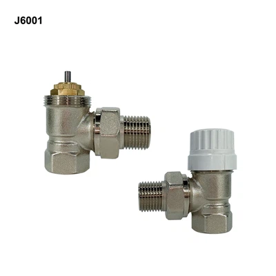 Beygður hitastillir ofnventill