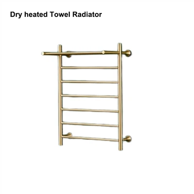 Gull upphituð handklæðagrind